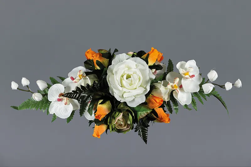 [92403] Mini bouquet orangé vif